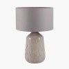 Coco Grey Gloss Arch Design Stoneware Table Lamp Base