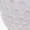 Willow White Leaf Detail Stoneware Table Lamp Base