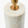 Kiorini White Marble Table Lamp Base