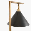 Zeta Matt Black and Antique Brass Table Lamp