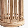 Sorbus Natural Ribbed Tall Table Lamp