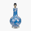 Altheda Blue and White Floral Ceramic and Crystal Base Table Lamp Base