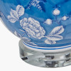 Altheda Blue and White Floral Ceramic and Crystal Base Table Lamp Base