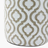 Celia Taupe and White Pattern Ceramic Table Lamp Base