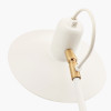 Camden Matt White Metal Angle Arm Task Table Lamp