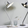 Camden Matt White Metal Angle Arm Task Table Lamp