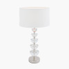 Rosa Glass and Silver Table Lamp Base