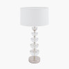 Rosa Glass and Silver Table Lamp Base