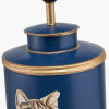 Cat Blue Hand Painted Metal Table Lamp Base