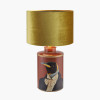 Penguin Tobacco Hand Painted Metal Table Lamp Base