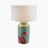 Flamenco Tall Pink Flamingo Print Ceramic Table Lamp Base