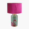 Flamenco Tall Pink Flamingo Print Ceramic Table Lamp Base