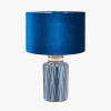 Samara Blue and White Aztec Pattern Ceramic Table Lamp Base