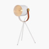 Auden White Metal Tripod Table Lamp