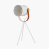 Auden White Metal Tripod Table Lamp