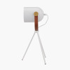 Auden White Metal Tripod Table Lamp