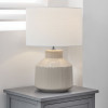 Nora Cream Crackle Effect Table Lamp