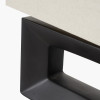 Block Black Ceramic Rectangular Table Lamp