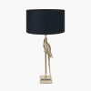 Lori Shiny Gold Metal Parrot Table Lamp Base