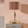 Lori Shiny Gold Metal Parrot Table Lamp Base