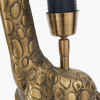 Savanna Antique Brass Metal Giraffe Table Lamp Base