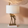 Savanna Antique Brass Metal Giraffe Table Lamp Base