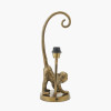 Vervet Antique Brass Metal Monkey Table Lamp Base