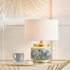 Saskia Sage Cheetah Ceramic Table Lamp Base