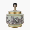 Saskia Sage Cheetah Ceramic Table Lamp Base