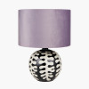 Elkorn Black and White Coral Ceramic Table Lamp Base