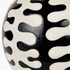 Elkorn Black and White Coral Ceramic Table Lamp Base