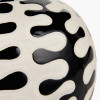 Elkorn Black and White Coral Ceramic Table Lamp Base