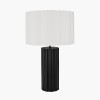 Petula Black Metal Scallop Table Lamp Base