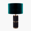 Alnico Black and Brass Metal Textured Table Lamp Base