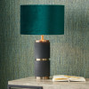 Alnico Black and Brass Metal Textured Table Lamp Base