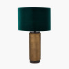 Aurelio Brass and Black Metal Textured Table Lamp Base