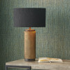 Aurelio Brass and Black Metal Textured Table Lamp Base