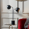 Bailey Black Metal 2 Head Table Lamp