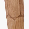 Aurelia Embossed Natural Wood Tall Table Lamp Base