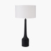 Marin Black Wood Tall Neck Table Lamp Base