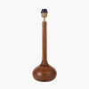 Toma Oiled Wood Tall Neck Table Lamp Base