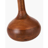 Toma Oiled Wood Tall Neck Table Lamp Base