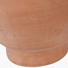 Inna Natural Urn Terracotta Table Lamp Base with Lino 35cm Black Self Lined Linen Drum Lampshade