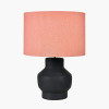 Inna Black Urn Terracotta Table Lamp Base