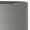 Sofia Sage and Silver Enamel 3 Ball Table Lamp Base with Harry 35cm Steel Grey Poly Cotton Cylinder Lampshade