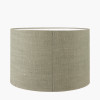 Sofia Sage and Silver Enamel 3 Ball Table Lamp Base with Edward 35cm Pistachio Green Linen Cylinder Lampshade