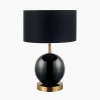 Sofia Black and Gold Enamel Table Lamp Base