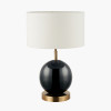 Sofia Black and Gold Enamel Table Lamp Base