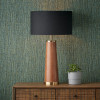 Laurence Tan Leather and Brass Table Lamp Base