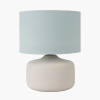 Kai Duck Egg Textured Ceramic Table Lamp